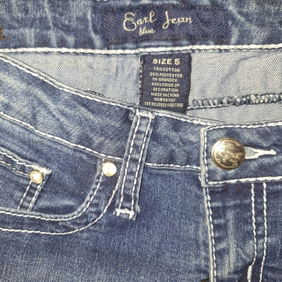 Earl bootcut jewel jeans sz 5 *M1 - Picture 5 of 5